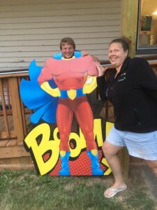 cardboard superhero photo prop