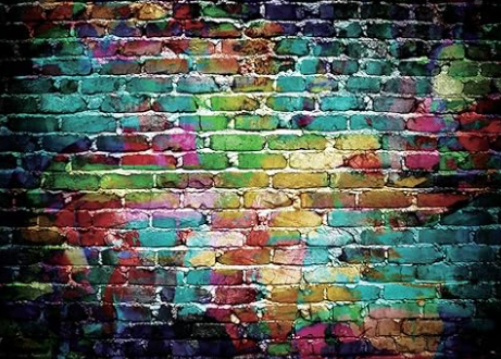 colorful brick background